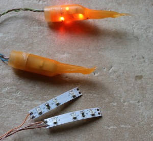 LED avec bougie